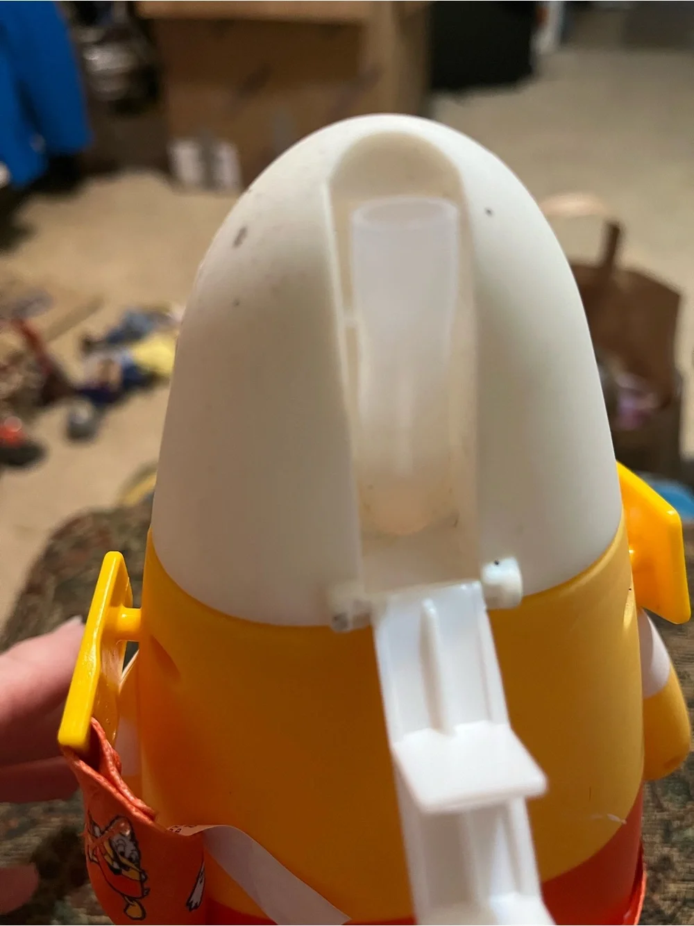 Disney Donald Duck Candy Corn Figure with Orange and Yellow Details